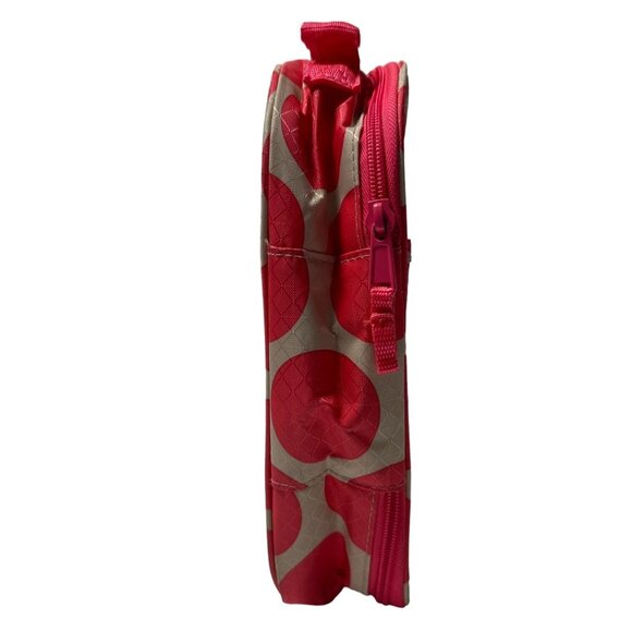 Thirty-One Chillicious THERMAL Zipper Lunchbox Cream With Pink Polka Dots - Picture 4 of 10